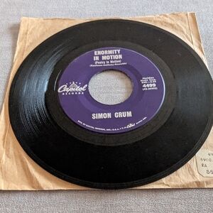 Simon Crum Cuzz Yore So Sweet 7" 45 Vinyl Record